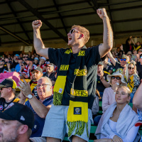AFL Gather Round 2024 - Cheering man