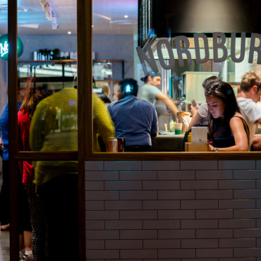 Burger restaurant and hot dog joint