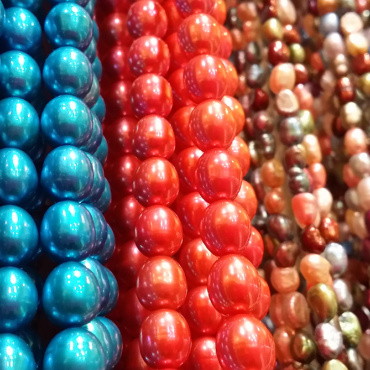 10mm Red Glass Beads