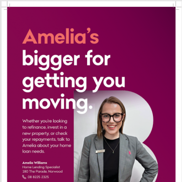 Amelia’s bigger for getting you moving.