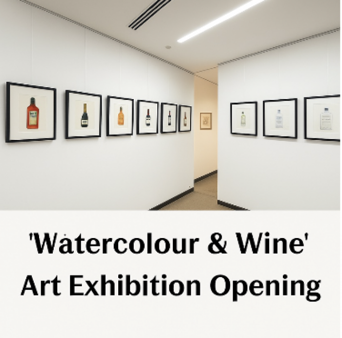 Image for 'Watercolour & Wine': Art Exhibition